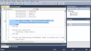 Visual Basic Tutorial  60  Sorting And Reversing Arrays [upl. by Rashida914]