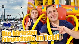 Rheinkirmes Düsseldorf 2023 🎡  XXL FahrgeschäfteTest auf der größten Kirmes am Rhein  Vlog [upl. by Udale]