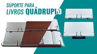 Marca Fácil  Suporte para Livros Quádruplo [upl. by Ilrak]