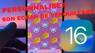 iOS 16  Personnaliser son écran verrouillé diPhone avec iOS 16 [upl. by Drais]