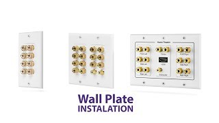 How To DIY Fosmon Home Theater Low Voltage Wall Plate Installation HD8137 [upl. by Vito157]