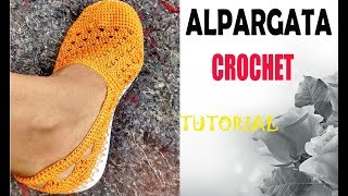 ALPARGATAS TEJIDAS A CROCHET PARA DAMA👢 [upl. by Adiana]