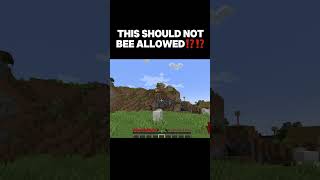 THIS SHOULD NOT BEE ALLOWED IN MINECRAFT fyp [upl. by Nenney]