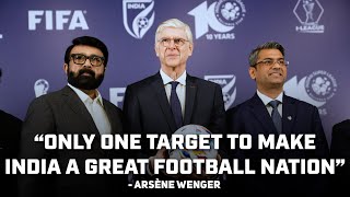 Arsene Wenger in Mumbai  AIFF x FIFA Press Meet [upl. by Chabot]