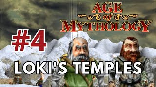 Lokis Temples  Mission 4  Age Of Mythology  The Golden Gift [upl. by Anaihs]