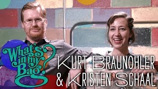 Kristen Schaal and Kurt Braunohler  Whats in My Bag [upl. by Altheta798]