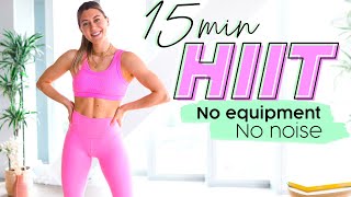 15 MIN HOME HIIT WORKOUT  No Equipment No Noise No Impact [upl. by Thanh]