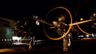 Lancaster Bomber Night Startup [upl. by Tadeas823]