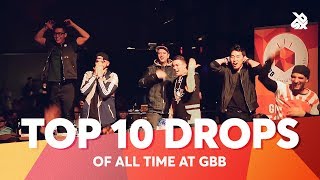 TOP 10 DROPS 😱 Grand Beatbox Battle ALL TIME [upl. by Yelsnya]