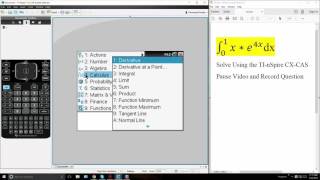 Calc 2Integration by Parts tabular method TInSpire CX CAS ptA [upl. by Annay]