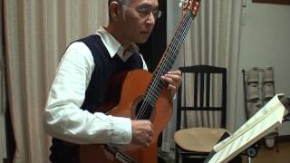 Tango G Minor F Tarrega タンゴト短調 タレガ 青木一男 [upl. by Ierdna]