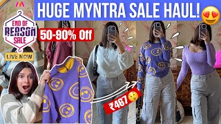 HUGE MYNTRA EOR SALE HAUL😍 5090 Off Starting from ₹349😱  Rupal Yadav [upl. by Aisyle660]