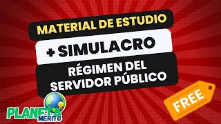 Material de estudio competencia RÉGIMEN DEL SERVIDOR PÚBLICO  Simulacro [upl. by Hutson288]