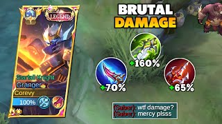 GRANGER BRUTAL DAMAGE please try THIS IS BUILD FOR GRANGER BROKEN DAMAGE  Mobile Legends [upl. by Lienhard]