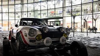 Fiat 124 Abarth Rally Sound in Siedlce [upl. by Leff]