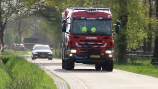 Brandweer Nunspeet met spoed naar een buitenbrand in Doornspijk [upl. by Tnomel]