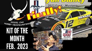 The New NASCAR Ford Mustang Kit of the Month From Salvinos JR Models 0223 Ep278 [upl. by Dazhahs]