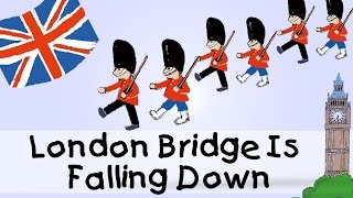 London Bridge Is Falling Down  englische Kindergarten Lieder  Kinderlieder [upl. by Eohce793]