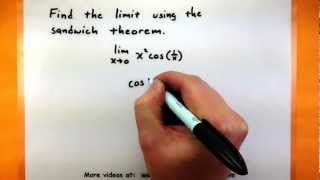 Calculus  Use the sandwich theorem to find the limit [upl. by Leuams]