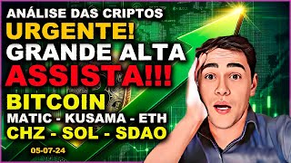 BTC GRANDE ALTA EM BREVE  HORA DA COMPRA fantokens matic bitcoin solana [upl. by Silvers]