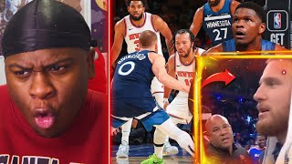 DONTE ON DEMON TIME 👿Minnesota Timberwolves vs New York Knicks REACTION JALEN BRUNSON GET YA POPS [upl. by Clementas260]