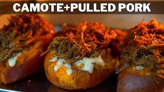 Camote relleno de Pulled Pork  La Capital [upl. by Hackett650]