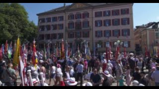 Bicentenaire Valais Ambiance générale à Sion le 8 août 2015 [upl. by Fischer116]