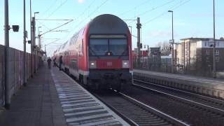 Züge im Bahnhof Berlin Albrechtshof 1080p [upl. by Otrebron]