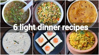 6 light healthy dinner ideas  light dinner recipes for weight loss  diet recipes lose weight [upl. by Mattheus]