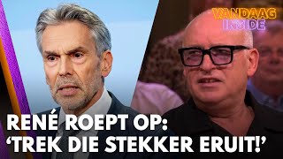 René roept op Trek die stekker eruit dit heeft totaal geen nut  VANDAAG INSIDE [upl. by Daniele947]