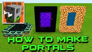 HOW to Make a Portal to NETHER HEAVEN and END in Craftsman Building Craft [upl. by Aicatsal784]