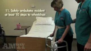 CNA Skills Ambulation with Walker [upl. by Yedoc]