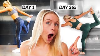 I Did Yoga EVERYDAY for a YEAR  MY JOURNEY  Before amp After Results [upl. by Yaja]