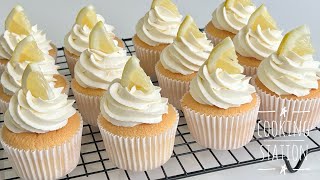 Lemon Cupcake with Cream Cheese Frosting Simple and very tasty [upl. by Lamdin970]