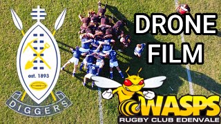 RANDBURG DIGGERS VS EDENVALE WASPS DRONE FILM [upl. by Ailak]