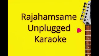 Rajahamsame Unplugged Karaoke with Lyrics  Malayalam Movie Chamayam  Channel AK [upl. by Idnir955]