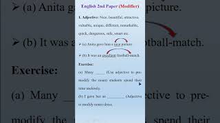 Modifier Part1 english modifier hsc spokenenglish englishgrammar [upl. by Waylin]