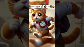 बिल्लू आज तो खैर नहीं 🥺😭 catvideos cat viralshorts [upl. by Akitnahs]