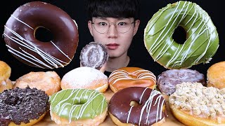 크리스피 도넛 디저트 먹방ASMR MUKBANG DONUTS amp DESSERT ドーナツ デザート bánh vòng โดนัท eating sounds [upl. by Margeaux]