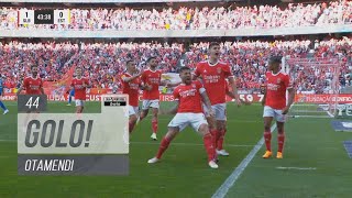 Goal  Golo Otamendi Benfica 10 Estoril Praia Liga 2223 29 [upl. by Mauldon]