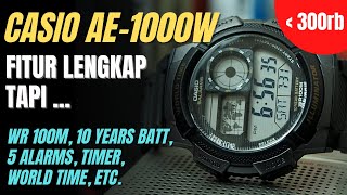 Review Casio AE1000W  Jam Fitur Terlengkap Kelebihan amp Kekurangan AE1000 AE1000W  B Indonesia [upl. by Anaeel]