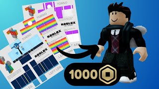 Comment créer des vêtements sur Roblox et gagner des Robux [upl. by Richard]