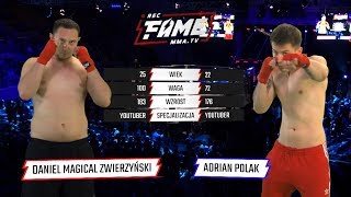 FAME MMA 1 Daniel quotMagicalquot Zwierzyński vs Adrian quotPolakquot Polański Cała Walka [upl. by Whelan]