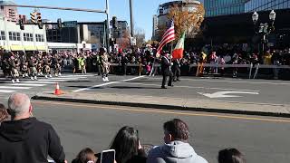 Stamford Downtown Parade Spectacular · November 19 2023 Stamford Downtown  NYPD Pipes and Drums [upl. by Belldas]