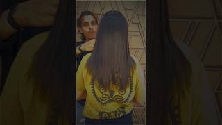 Hair Smoothening Transformation  Frizzy to Silky Hair  taubatauba youtubeshorts [upl. by Bastien]