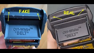 Off white belt real vs fake How to spot original Off White industrial belt [upl. by Mandeville]