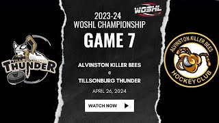 GAME 7  202324 WOSHL Championship [upl. by Ystap]