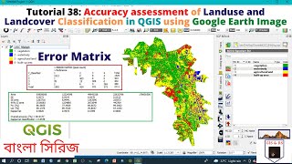 Accuracy assessment of Landuse and Landcover Classification in QGIS using Google Earth image [upl. by Eeresed]