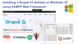 Learn to Install Drupal 10 CMS on Windows 10 using XAMPP web framework for Beginners [upl. by Norehc]