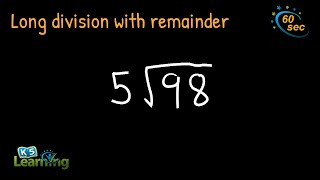 Long Division with Remainder  Easy Example [upl. by Eeslek]